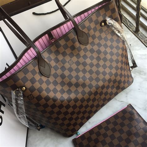 louis vuitton neverfull mm damier ebene ebay|louis vuitton checkered tote bag.